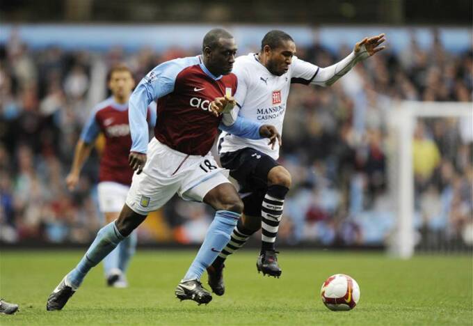 Spurs' Wilson Palacios & Villa's Emile Heskey