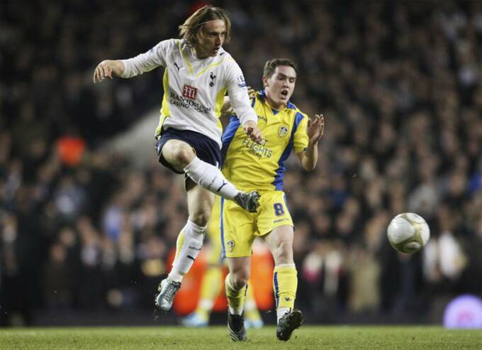 Luka Modric with Leeds' Kilkenny