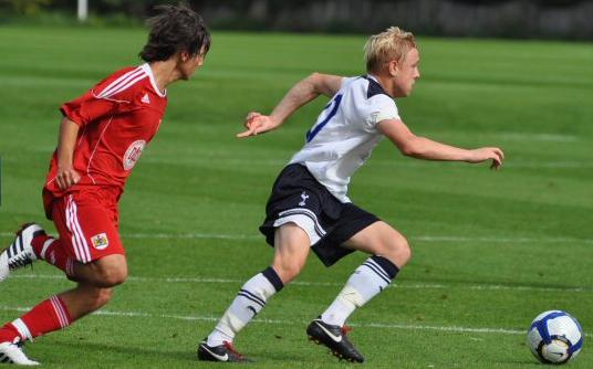 Action from Spurs 3-3 Bristol City, October 2010