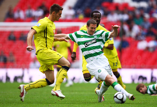 Dorian Dervite Spurs v Celtic at Wembley