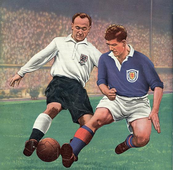 Scotland 2-4 England, Hampden Park, April 1954