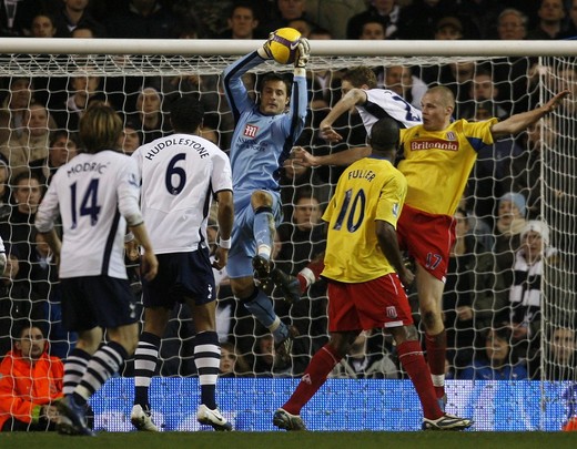 Carlo Cudicini in the 3-1 win over Stoke City