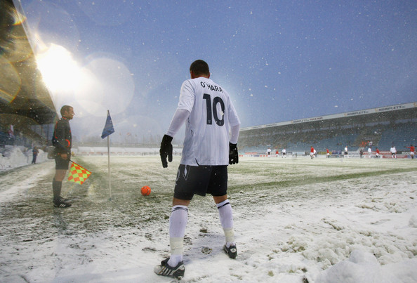 Jamie O'Hara for England U21s against Norway