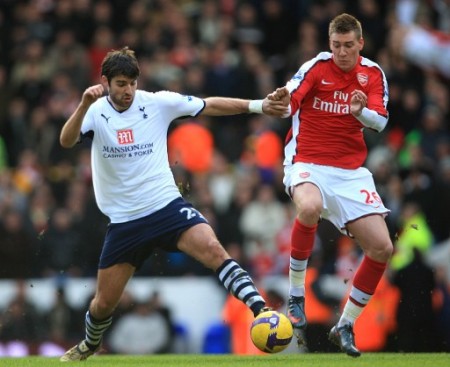 Vedran Corluka in the North London Derby